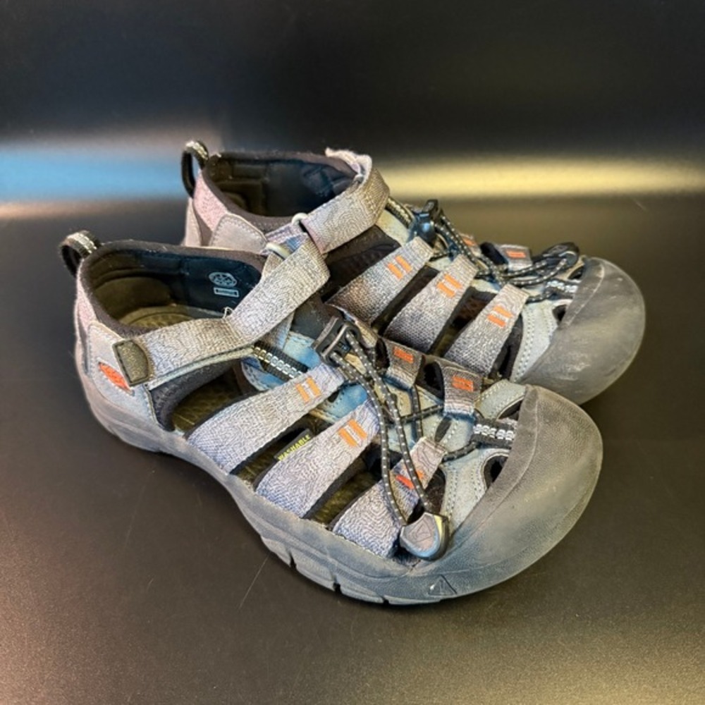 Keen Newport H2 1026277 Blue Grey‎ Polyester Sport Sandals Big Kids Size 4